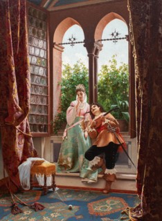 The Serenade. Creator: Savini, Alfonso (1836-1908).