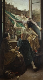Episode of the Cinque Giornate di Milano in piazza Sant'Alessandro, 1890. Creator: Stragliati, Carlo (1869-1925).