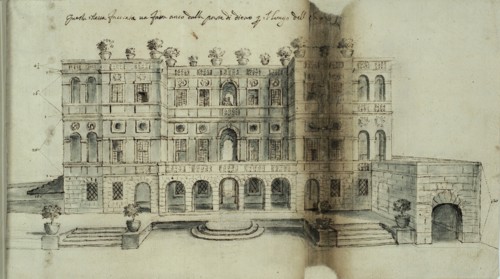 Project for the Villa del Vascello, 1663. Creator: Bricci, Plautilla (1616-1705).