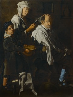 A barber shop, Last quarter of the 17th century. Creator: Master of Blue Jeans (active around 1675-1700).
