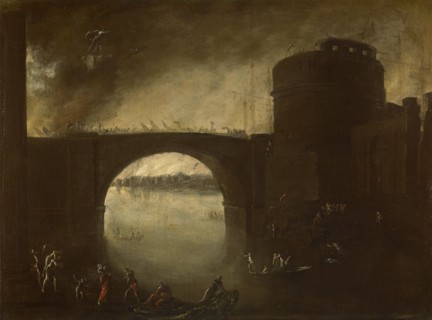 The conquest of Troy, c.1639. Creator: Tassi, Agostino (1578-1644).