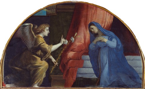 The Annunciation, 1532. Creator: Lotto, Lorenzo (1480-1556).