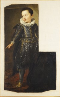 Portrait of Ansaldo Pallavicino as a child, c.1626. Creator: Dyck, Sir Anthonis van (1599-1641).