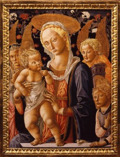 Madonna and Child with the Infant Saint John and Angels (Tabernacle), 1459. Creator: Pseudo Pier Francesco Fiorentino.