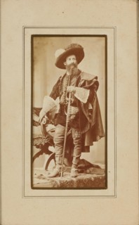 Portrait of painter Hans Makart in Dürer costume, 1879. Creator: Angerer, Victor (1839-1894).