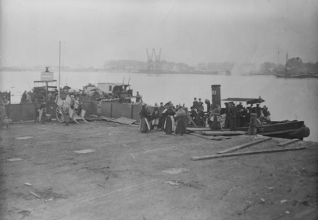 Refugees arrive at Antwerp, between c1915 and 1918. Creator: Bain News Service.