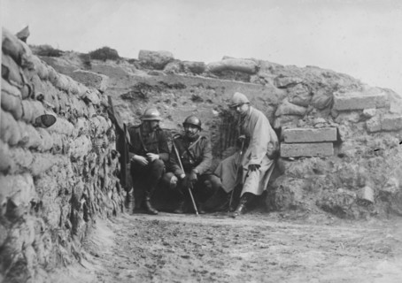 War Correspondents, Langewaede, 22 Sept 1918. Creator: Bain News Service.