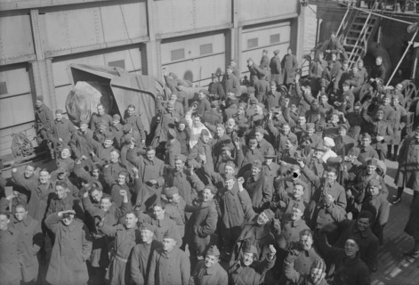 27th Arriving, 1919. Creator: Bain News Service.