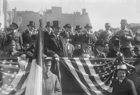 Gov. Smith reviews 27th, Mar 1918. Creator: Bain News Service.