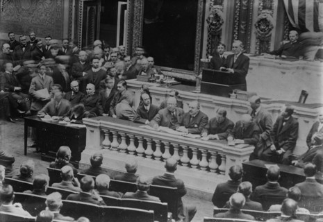 President Wilson addressing Congress, 1913. Creator: Bain News Service.