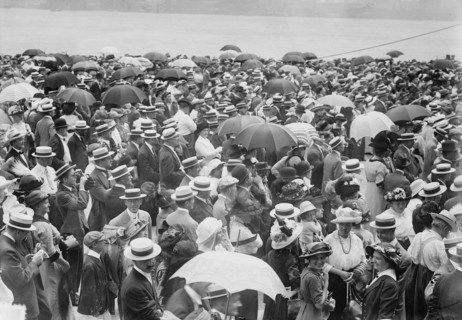 Watching departure - S.S. Imperator, (June 1913?). Creator: Bain News Service.