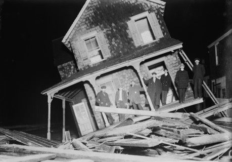 Seabright - Wrecked cottage, 1914. Creator: Bain News Service.