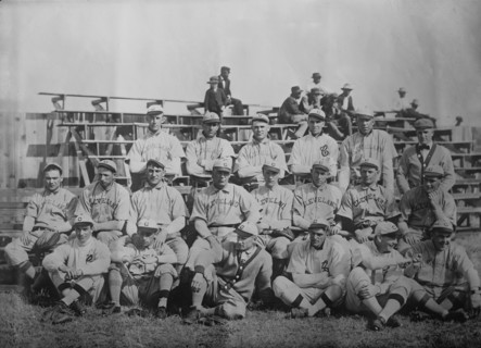 Cleveland Americans posing as team, 1910. Creator: Bain News Service.