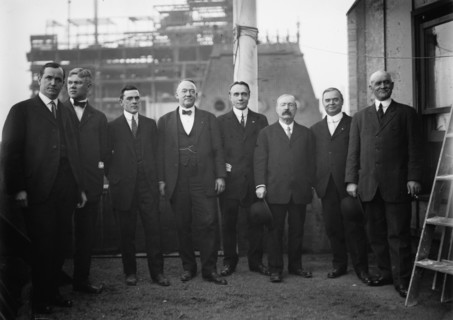 Outlaw League executives: left to right, Marshall Henderson, co-owner Pittsburgh..., 1912. Creator: Bain News Service.