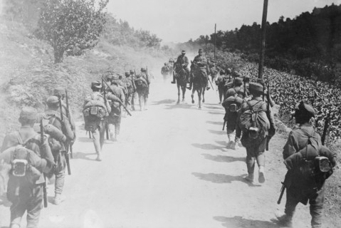 Austrians leaving front, between c1915 and c1920. Creator: Bain News Service.