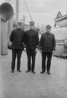 Sgn. J.A. Lee - Med. Insp. C.M.Oman - Mstr F.A. Ainsworth, between c1915 and c1920. Creator: Bain News Service.