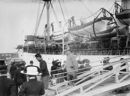 Marines aboard Prairie, 1911. Creator: Bain News Service.