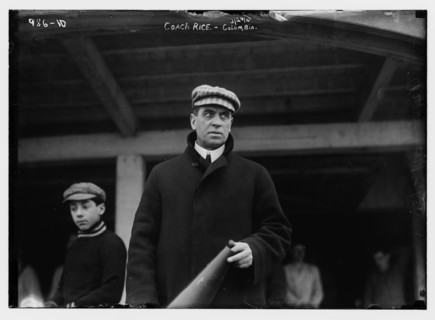 Coach Rice of Columbia with megaphone, 1910. Creator: Bain News Service.