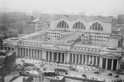 Penn. R.R. Station from Gimbel shop N.Y., between c1910 and c1915. Creator: Bain News Service.