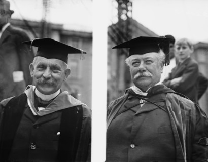 Baron D'Estournelles De Constant and Seth Low, between c1910 and c1915. Creator: Bain News Service.