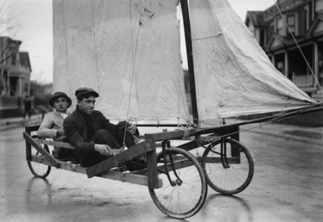 Sail Wagon, Brooklyn, between c1910 and c1915. Creator: Bain News Service.