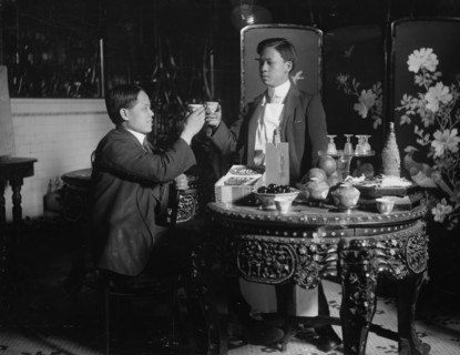 New Years Greeting, Chinatown 1912, 1912. Creator: Bain News Service.