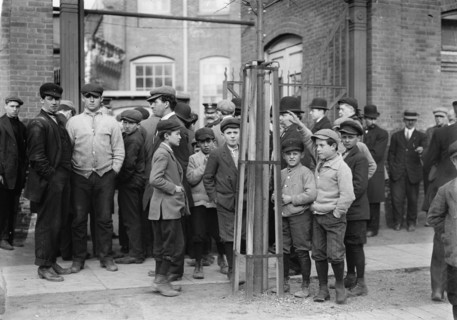 Strike Committee at Mill Gate, Passaic, between c1910 and c1915. Creator: Bain News Service.
