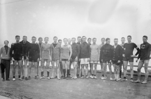 Candidates for Columbia crew, between c1910 and c1915. Creator: Bain News Service.