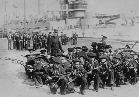 Sailor's shore drill, between c1910 and c1915. Creator: Bain News Service.