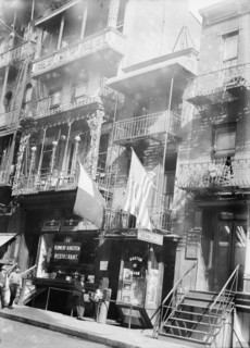 Chinese revolutionary hdqrts. and flags, between c1910 and c1915. Creator: Bain News Service.