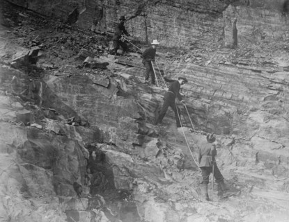 Swiss guides on Canadian Pacific Rd., between c1910 and c1915. Creator: Bain News Service.