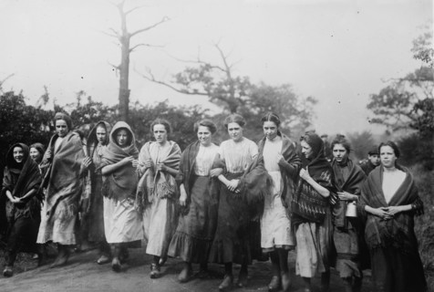 Colliery Lasses, British Coal strike, between c1910 and c1915. Creator: Bain News Service.