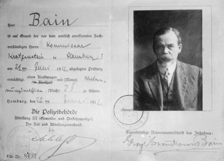 German drivers license - Bain, between c1910 and c1915. Creator: Bain News Service.