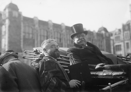 Taft at City College - Prof. Schuyler, 1912. Creator: Bain News Service.