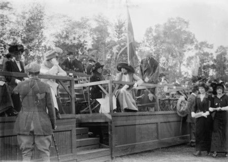 Mrs. W.K. Vanderbilt Jr. and Mrs. A. S. Burden, between c1910 and c1915. Creator: Bain News Service.