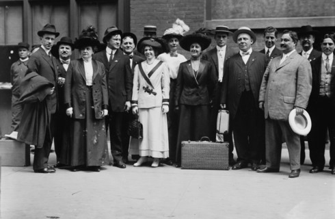 Women going to Syracuse convention, 1912. Creator: Bain News Service.