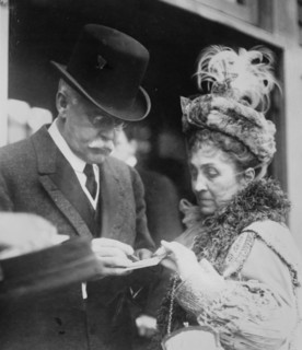 Pres. B.I. Wheeler and Mrs. Phoebe A. Hearst, between c1910 and c1915. Creator: Bain News Service.