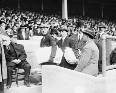 Geo. Cohan at TITANIC Game, 1912. Creator: Bain News Service.