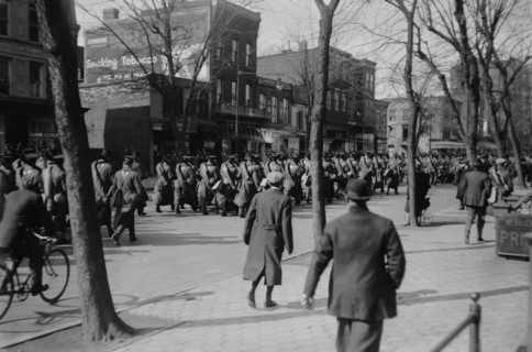 Troops arrive for Inauguration, between c1910 and c1915. Creator: Bain News Service.