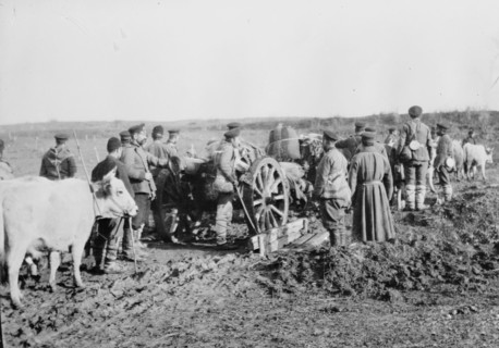 Taking Big Bulgar Guns to Tchataldja #2, between c1910 and c1915. Creator: Bain News Service.