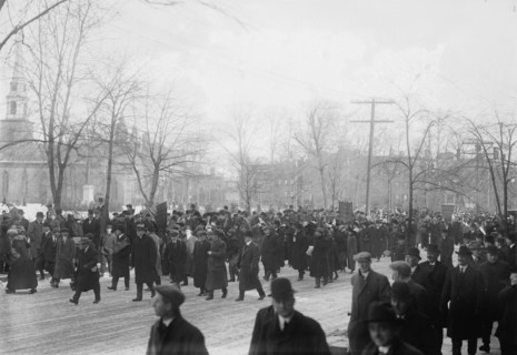 Suffrage hike to Wash'n, 1913. Creator: Bain News Service.