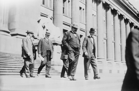 F.C. Webb, Pat Farrell, P.J. Morr, J.T. Butler, and M.J. Harmon, between c1910 and c1915. Creator: Bain News Service.