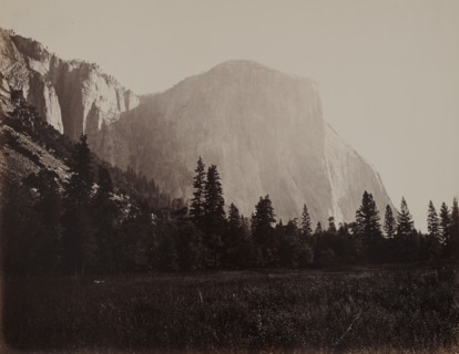 El Capitan, 3600 Ft. Yosemite, 1860's Creator: Carleton Emmons Watkins.