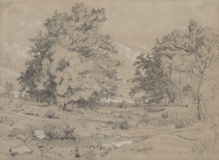 A Pond In The Forest, c1840. Creator: Constant Troyon.