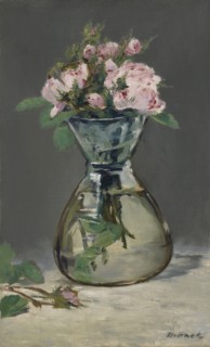 Moss Roses In A Vase, 1882. Creator: Edouard Manet.