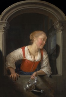 Girl At A Window, c1655. Creator: Gerrit Dou.