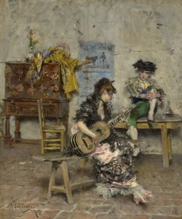 Guitar Player, 1872. Creator: Giovanni Boldini.