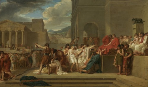Brutus Condemning His Sons To Death, 1788. Creator: Guillaume Lethiere.