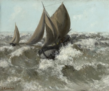 The Sailboat (Seascape), c1869. Creator: Gustave Courbet.