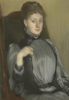 Portrait Of A Woman, 1890. Creator: Jacques Emile Blanche.